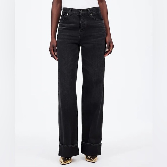 Madewell Denim - Madewell Black low-slung baggy jeans, size 26/27